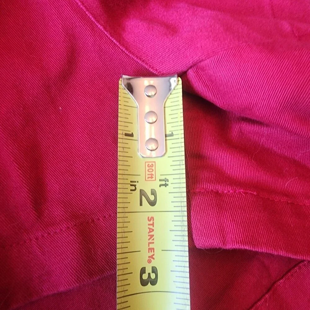 Dixxon Shorts Womens 11 Red Chino Cotton Blend Casual Twill Flat Front Golf